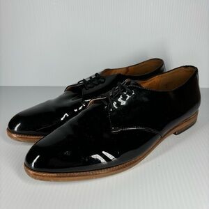 1937 Footwear Shoes Mens 9 Patent Leather Lace up Classic Dress Work Church Slip